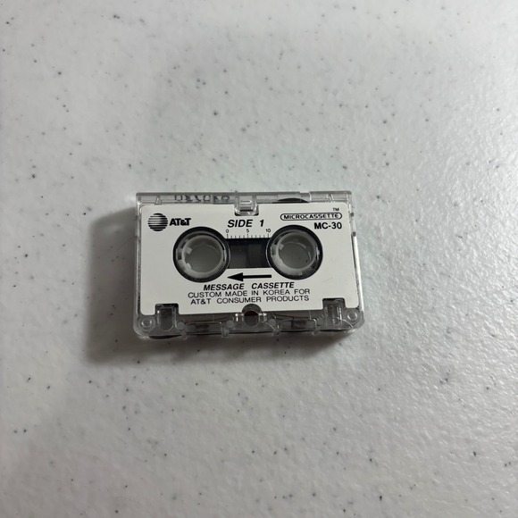 at&t Other - AT&T MC-30 Microcassette Message Cassette Tape 30 Minute Made in Korea Vintage